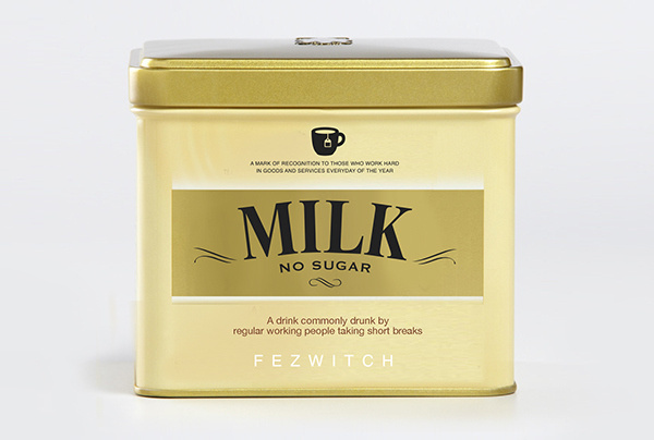 Milk. No sugar. How folk drink their tea. Twinnings #parody #fezwitch #branding #satire #twinnings #milk #logo