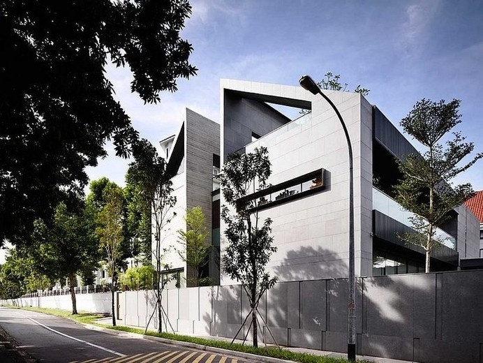 Zen Inspired Dwelling With A Powerful Modern Architecture Geometry : 66MRN House #architecture #residence #modern