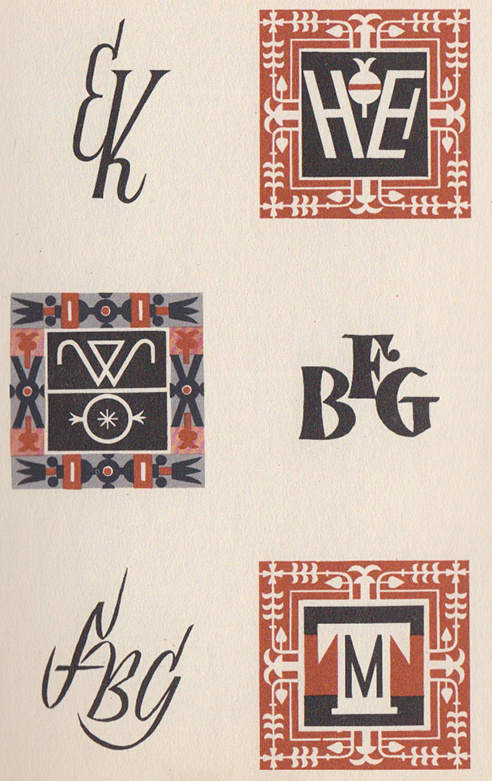 Max Körner's Das Neue Monogram und Zeichenwerk #calligraphy #type #50s #monogram