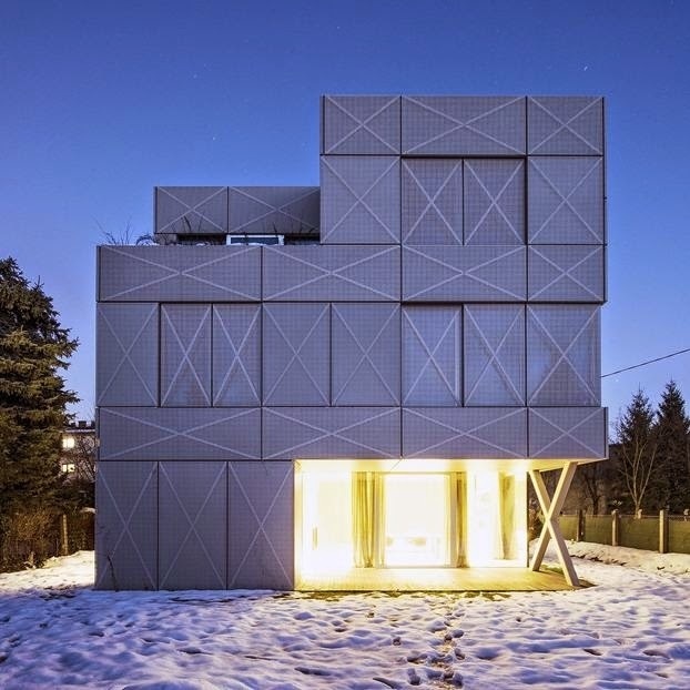 Villa Criss-Cross Envelope by OFIS Arhitekti #interior #design #architecture