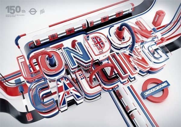 Typography 11. by Peter Tarka, via Behance #layers #london