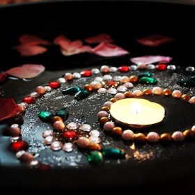 BEAUTIFUL FLOATING RANGOLI