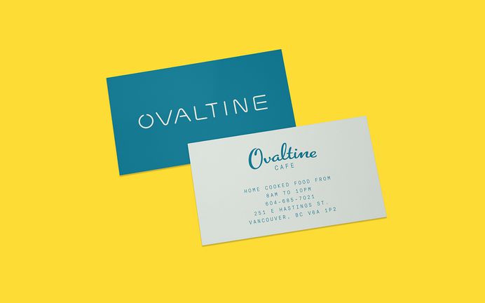 Ovaltine Cafe #branding #rebrand #design #logo #identity #print #menu #typography