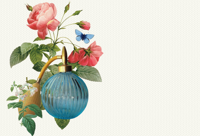 sonia roy, colagene.com #photomontage #feminity #butterfly #illustration #flower #parfum #collage #editorial #magazine