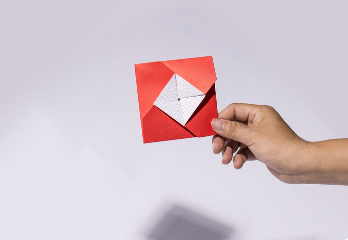 Post Card Techcombank designed by Bratus #post #vietnam #red #business #card #print #design #graphic #origami #techcombank