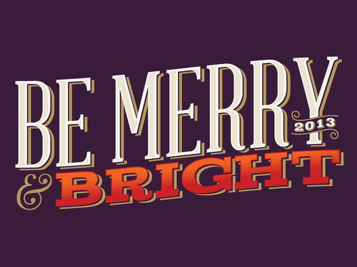 betype:be merry (by One Little Bird Studio) #typo