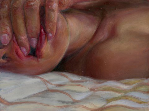 Agonistes, 2006, oil on linen, 7.5 x 10 inches