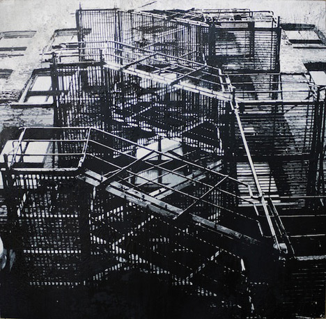 CJWHO ™ (Stunning New Stencil Work from 'Escape Artist'...) #white #streetart #design #black #stencil #illustration #art #and