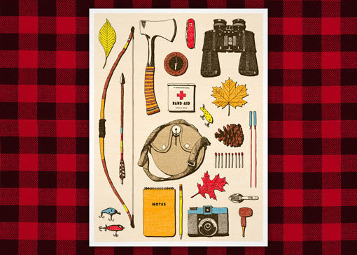 Camping_supplies_MED #illustration #camping #objects