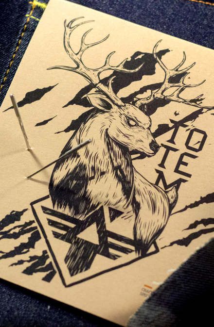 Totem Denim Lab | Handcrafted Jeans #illustration #denim #jeans #totem