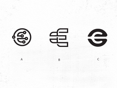 E_tech #line #letter #data #e #logo