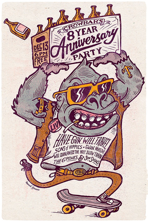 Crowbar 8 Year Anniversary – Gigposter