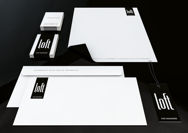 Loft for Magazine - Clothing Store on Behance #loft #clothing #stationary #design #minimal #fashion #logo