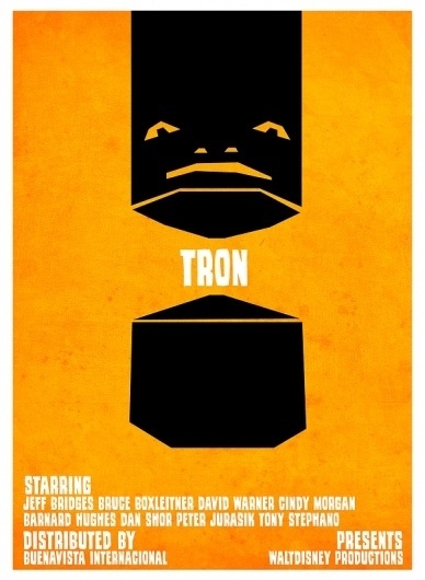 Tron VS. Saul Bass on the Behance Network #mcp #retro #tron
