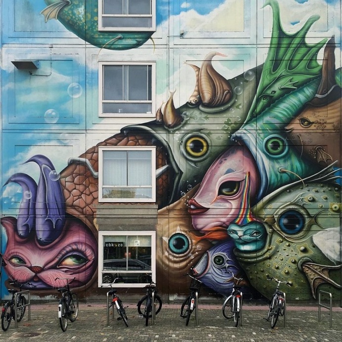 Fish & Bikes – Street Art