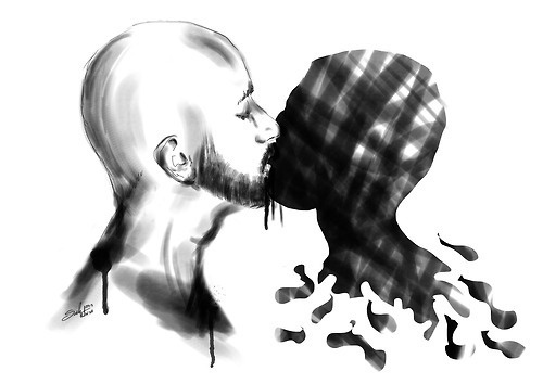 Ephemeral kiss by Mateusz Suda #couple #illustrations #polak #polska #victim #artis #design #polsk #poland #logo #man #project #illustrator #moda #men #gay #fashion #suda #mateusz #ilustracja #mateuszsudacom #art #artysta #kiss