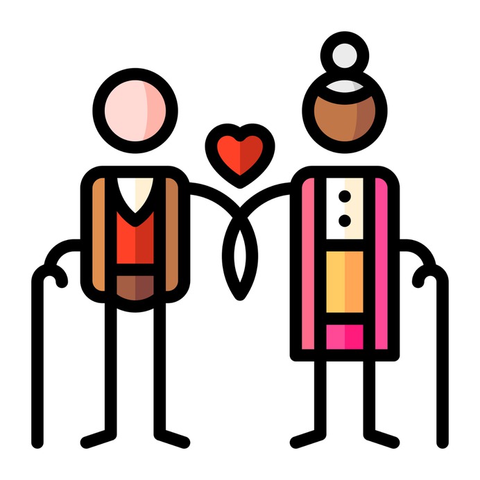 See more icon inspiration related to old, elderly, old woman, valentines day, old man, couple, family, love and people on Flaticon.