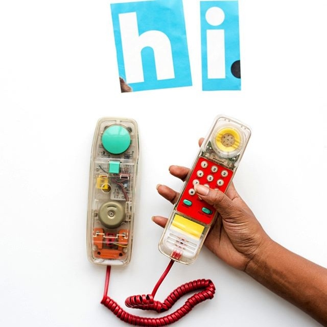 Hi! Do you like our post? #Sample - Be inspired by Rawpixel.com #Hi #Vintage #Phone #Landlide #90s #Telephone #realimage #social #brandin