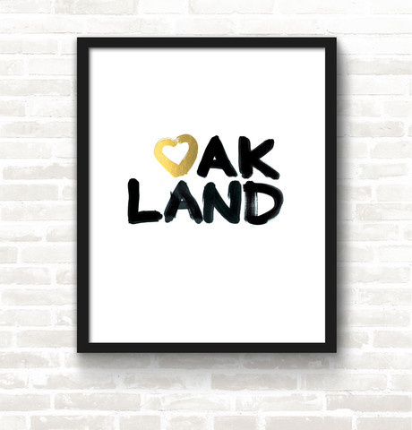 #Heart #Oakland — #Letterpress #poster #screenprint #art #studiojanuary #type #handwritten