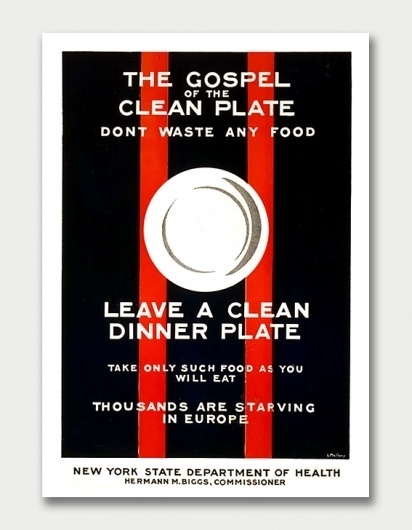 Clean Plate Gospel, 1917. / Aqua-Velvet #government #1917 #mallory #poster
