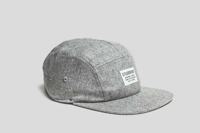 Steadbrook Wool 5 Panel / Light Grey | Steadbrook #panel #design #five #hat #wool
