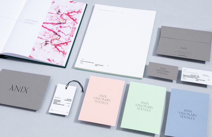 Anix Visionary Textiles branding parametro studio monterrey mexico mindsparkle mag PRINT stationery business card logo logotype corporate de