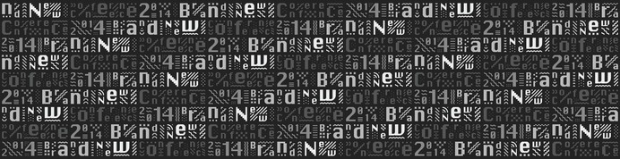 New Logo and Identity for 2014 Brand New Conference by UnderConsideration #tt