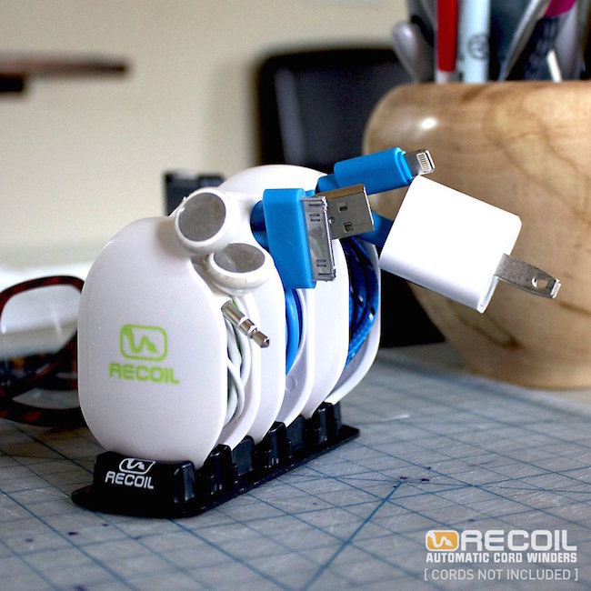 Recoil AUTOMATIC Cord Winder #tech #flow #gadget #gift #ideas #cool