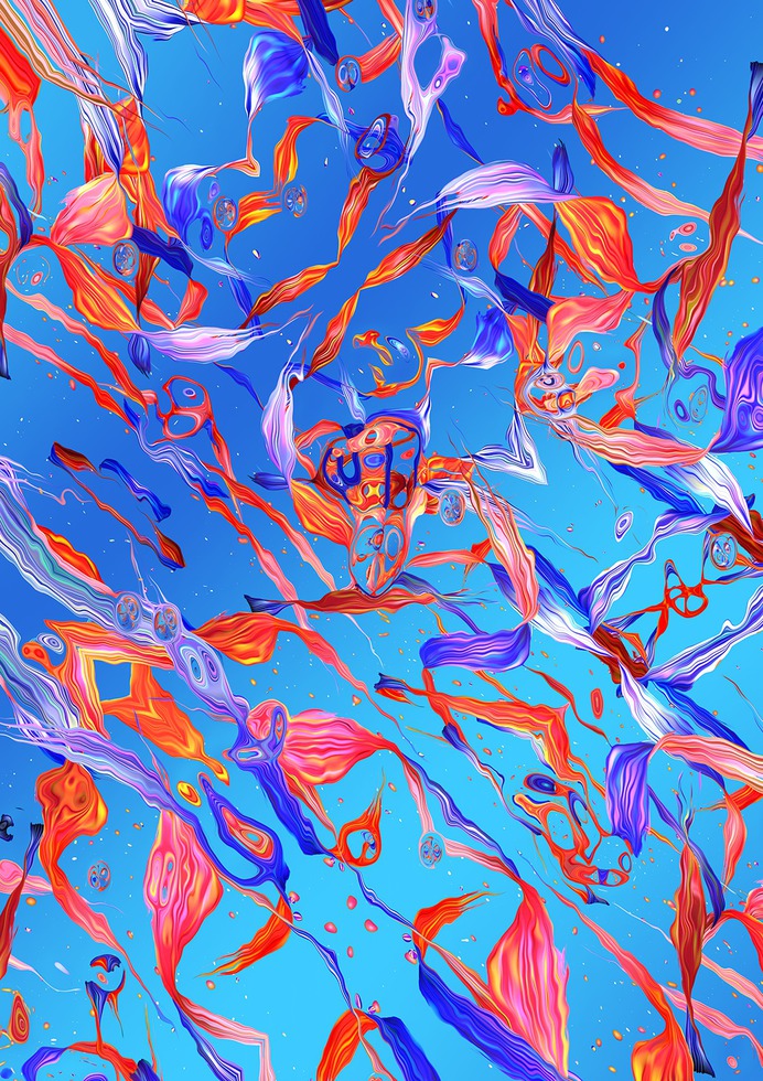 Underwater 3d Brushes, illustration by Andrei Robu. www.andreirobu.com