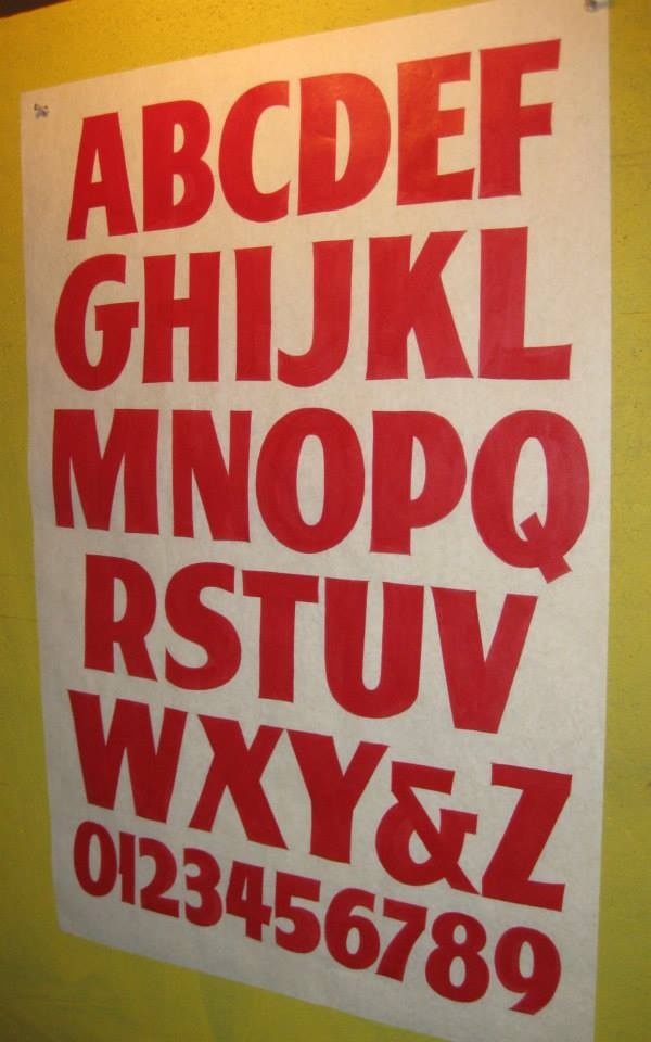 Dads Paper Signs — Gothic Alphabet