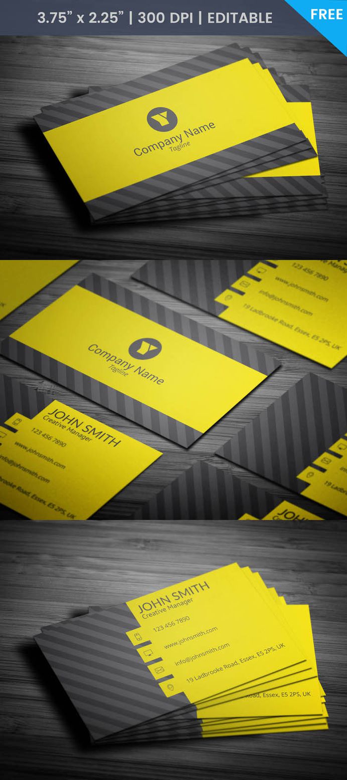 Free Media Business Card Template