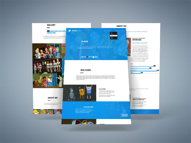 One Page : Creative PSD Template