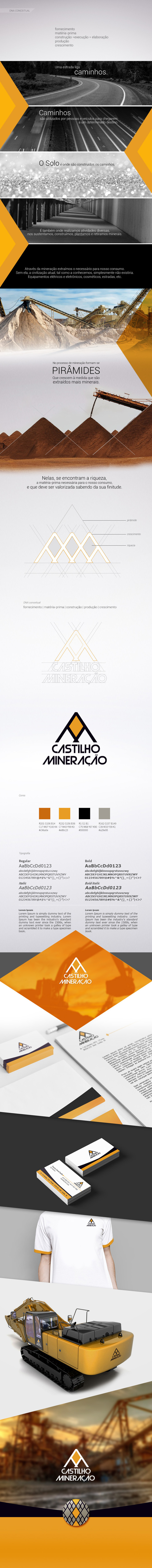 Castilho Mineração - marianapoczapski #logo #identity #construction
