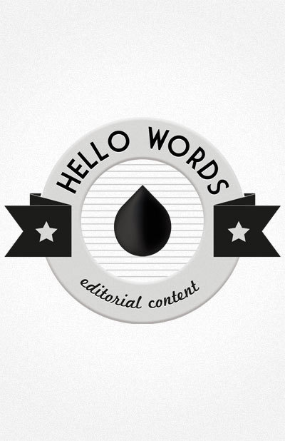 Hello Words #logotype #design #graphic #monochrom #hello #logo