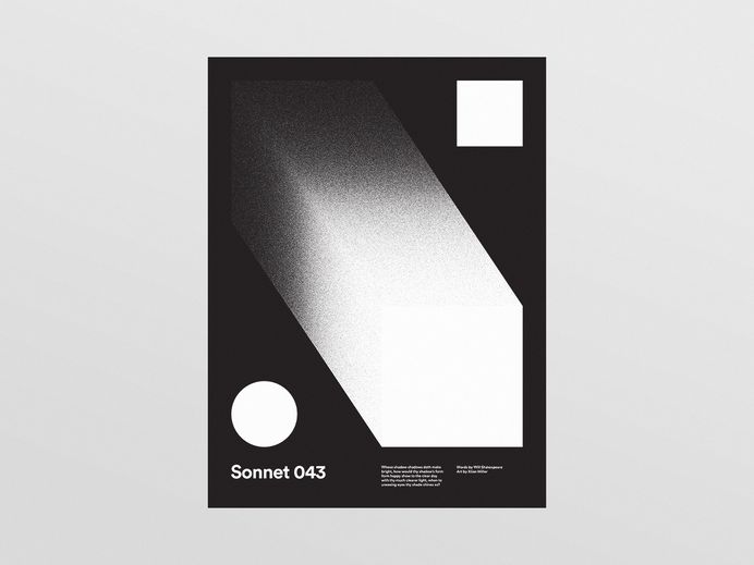 Sonnet 043 poster xtian miller dribbble highres
