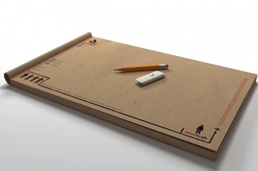 Woodcraft on Branding Served #eraser #pencil #identity #sketchbook