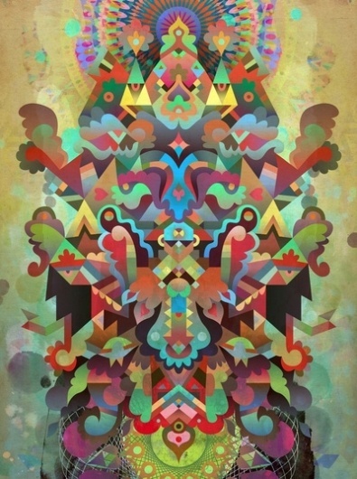 Dæmon [treatment 2] Art Print by C86 | Matt Lyon | Society6 #psychadelic