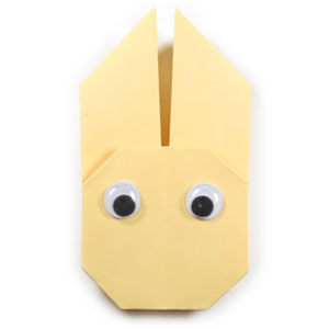 How to make an easy origami rabbit (http://www.origami-make.org/howto-origami-rabbit.php)