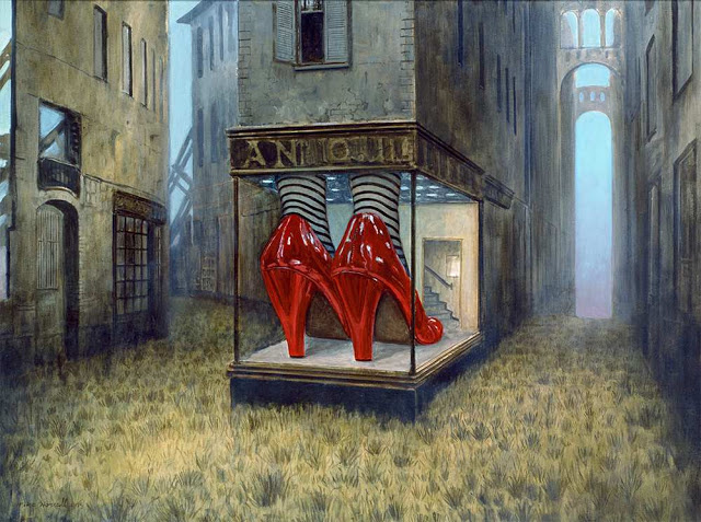 Enigmatic And Dreamlike Oil Paintings by Mike Worrall