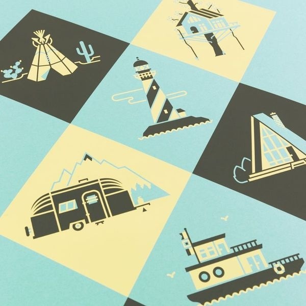 Home Sweet Home #vector #always #lighthouse #camp #illustration #honor #boat #with