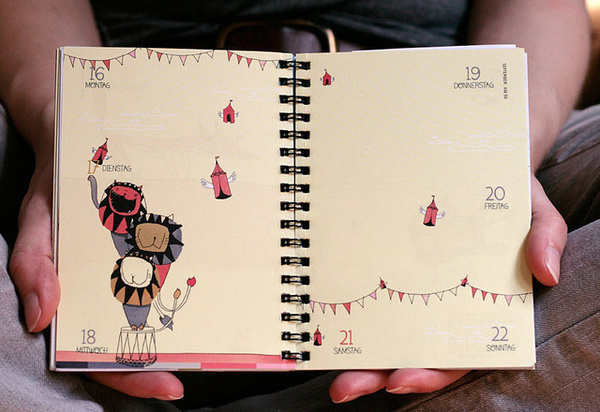 www.prinzapfel.com #a5 #timeplanner #calendar #planer #kalender #flap #prinzapfel #illustration #diary #a6 #taschenkalender
