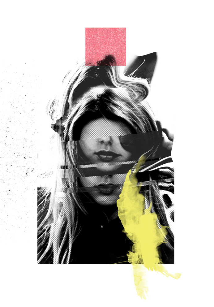 LVRS // INIT - Rosco Flevo #design #graphic #artscumantics #faces #postartfuckery #mixed #media #muse #collage #female #fashion