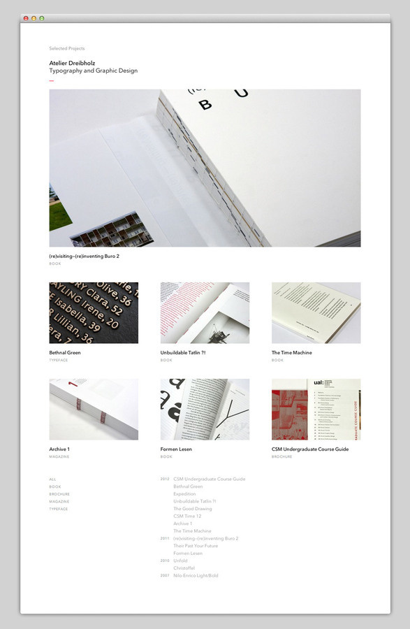 Atelier Dreibholz (nice page effects) #website #layout #design #web