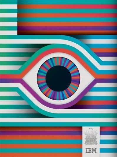 Design Envy · IBM THINK Exhibit: Carl DeTorres #lines #ibm #eyeball