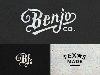 Benjo Logo Pieces by Amy Hood #drawn #hand #typography