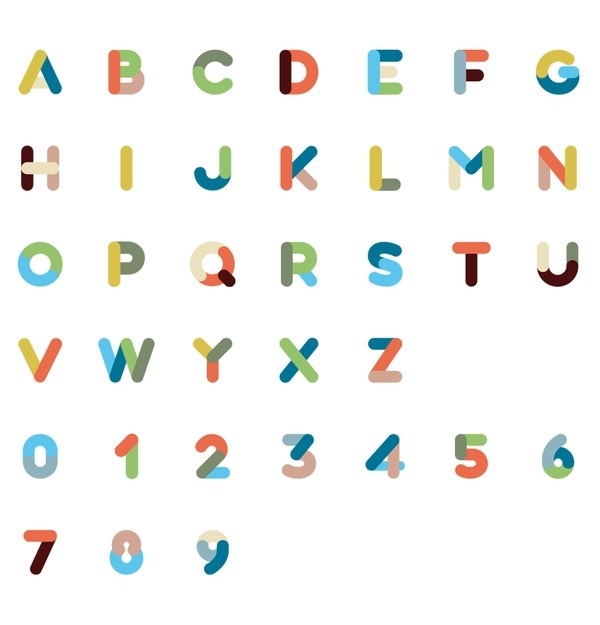 Alessandro Costariol #letters #alphabet #numbers #type #typography
