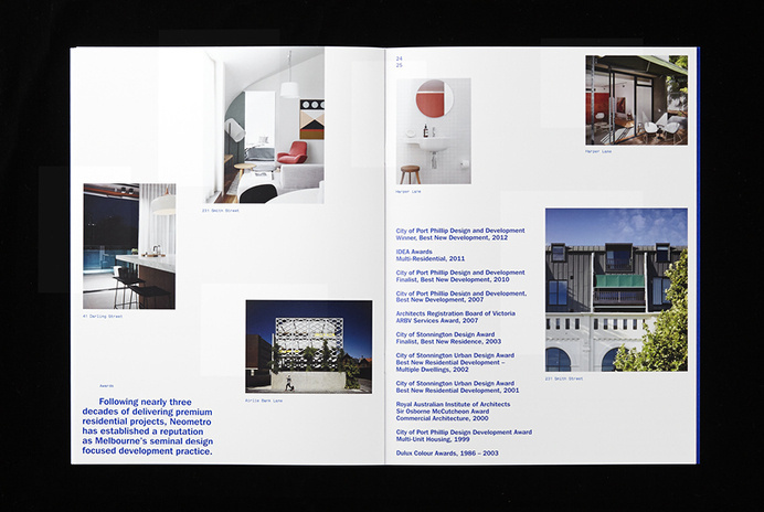 Nine Smith Street by Neometro — Studio Hi Ho #spread #print #brochure