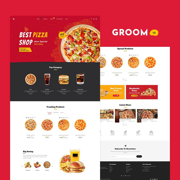 #Groom #Shopping - #Shopify Multi-Purpose Responsive #Theme | #TemplateTrip #eCommerce #Website #Design
