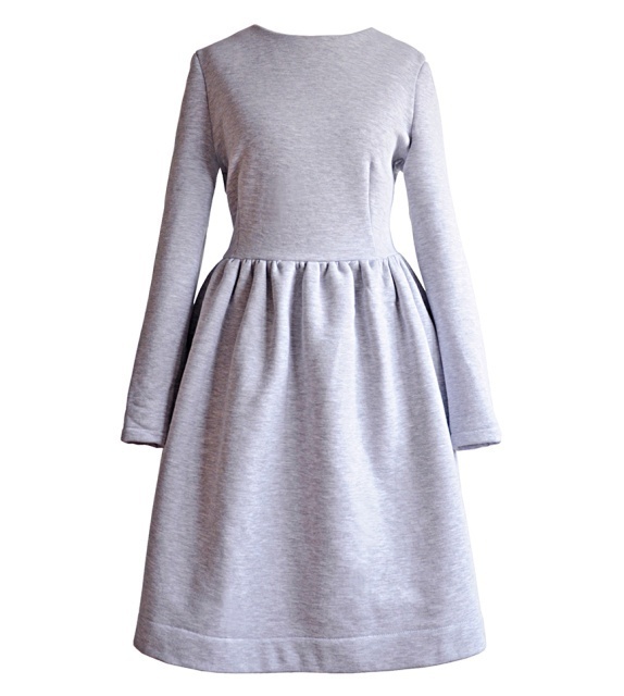 DRESÃ"WKA (40) #clothing #simple #fashion #dress #grey