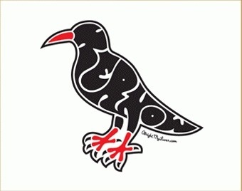 alright my luver #alright #cornwall #my #luver #kernow #illustration #chough